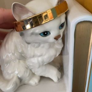 Vintage Napier Gold Tone Panel Link Bracelet